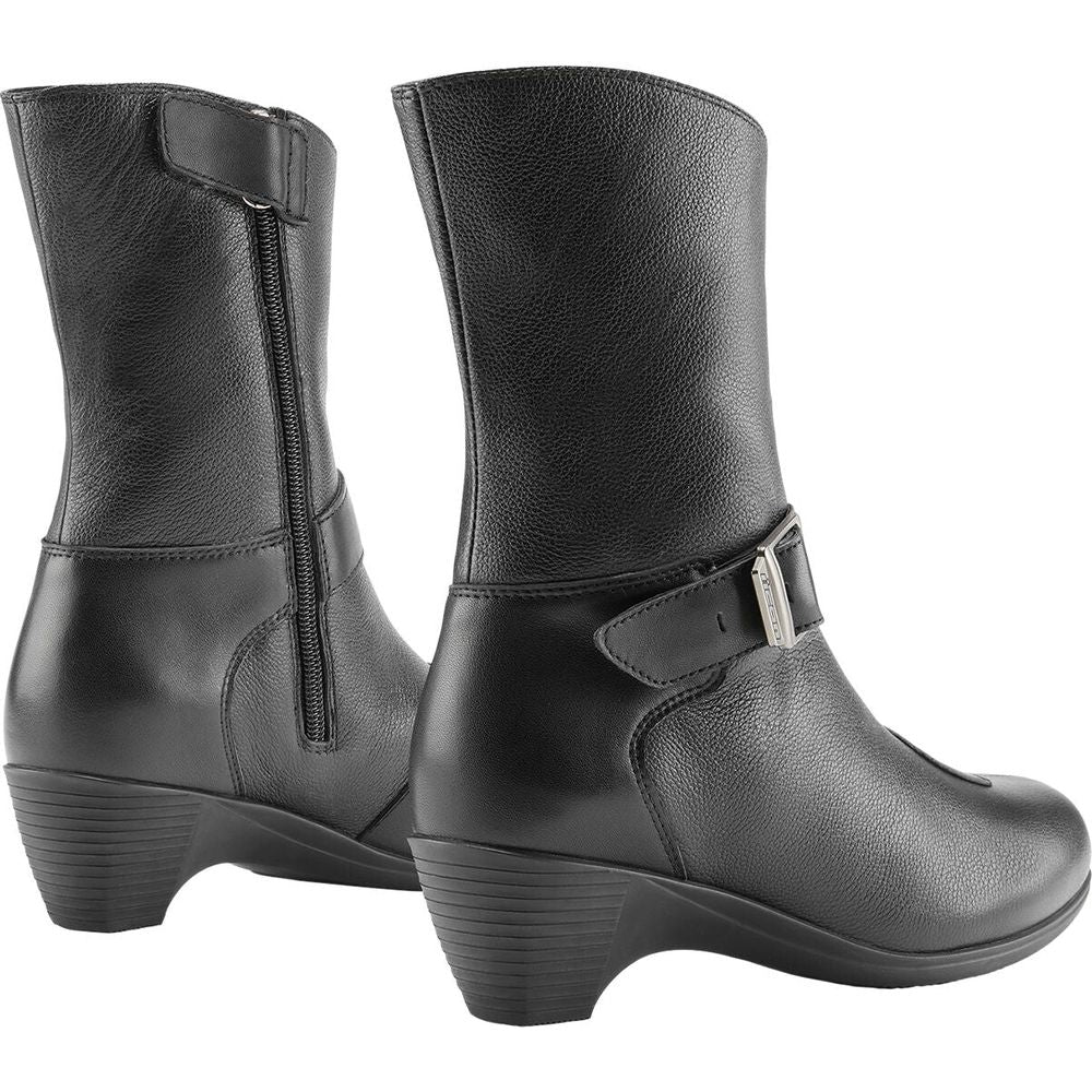 Icon Tuscadero Ladies CE Boots Black FREE 1 YEAR Returns, FREE UK Delivery | ThrottleChimp