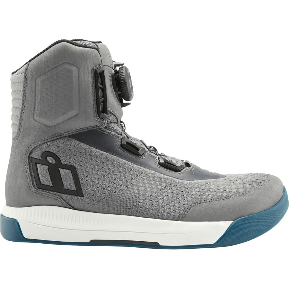 Icon Overlord Vented CE Boots Grey FREE 1 YEAR Returns, FREE UK Delivery | ThrottleChimp