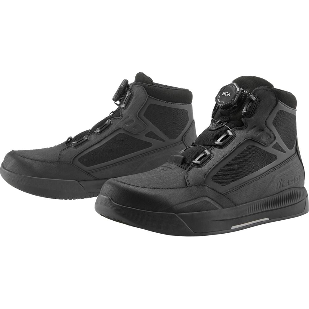 Icon Patrol 3 Waterproof Boots Black FREE 1 YEAR Returns, FREE UK Delivery | ThrottleChimp