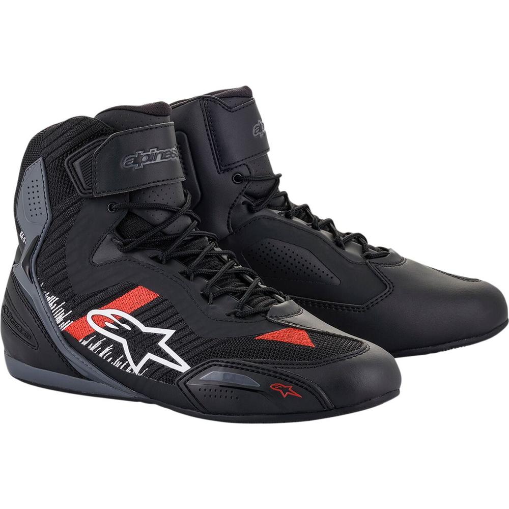 Alpinestars Faster-3 Rideknit Shoes Black / Grey / Bright Red