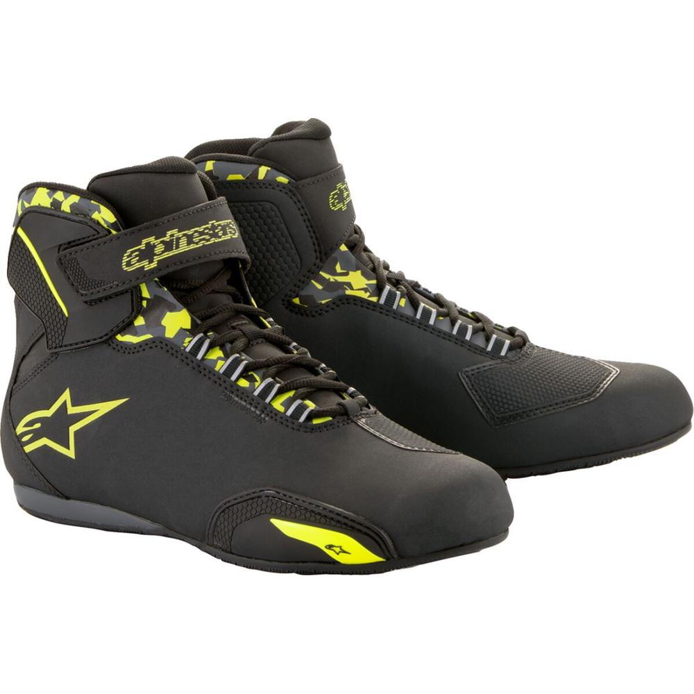 Alpinestars Sektor Waterproof Riding Shoes Black / Grey / Yellow