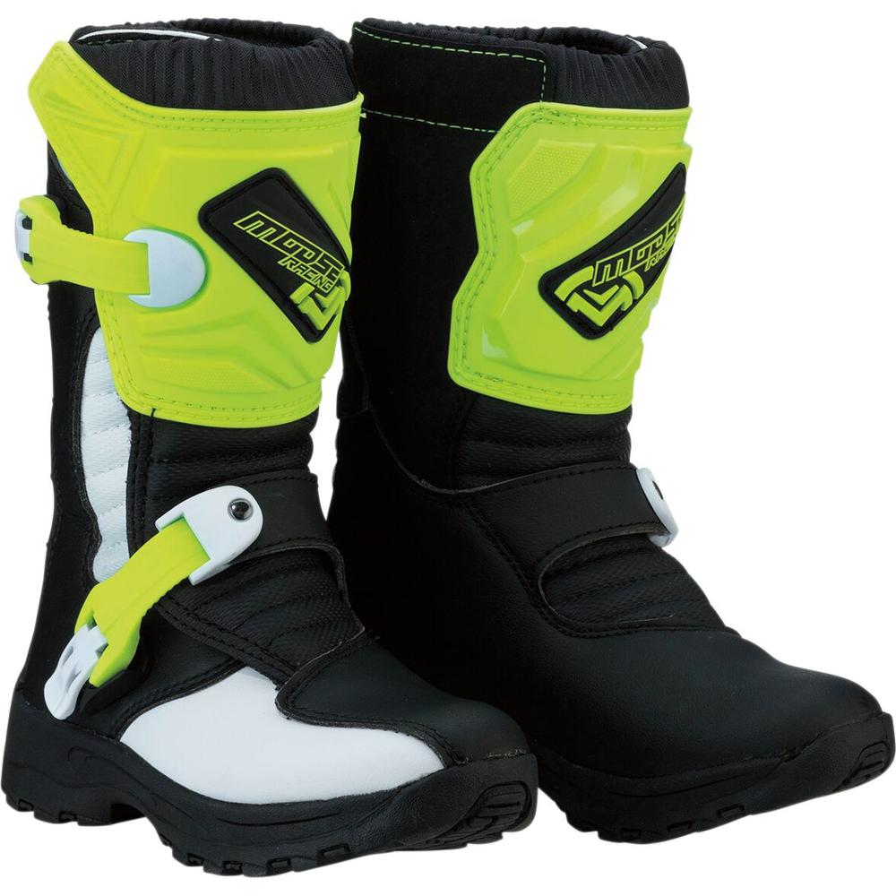 Moose Racing S18C M1.3 Kids MX Boots Black / Hi-Vis Yellow