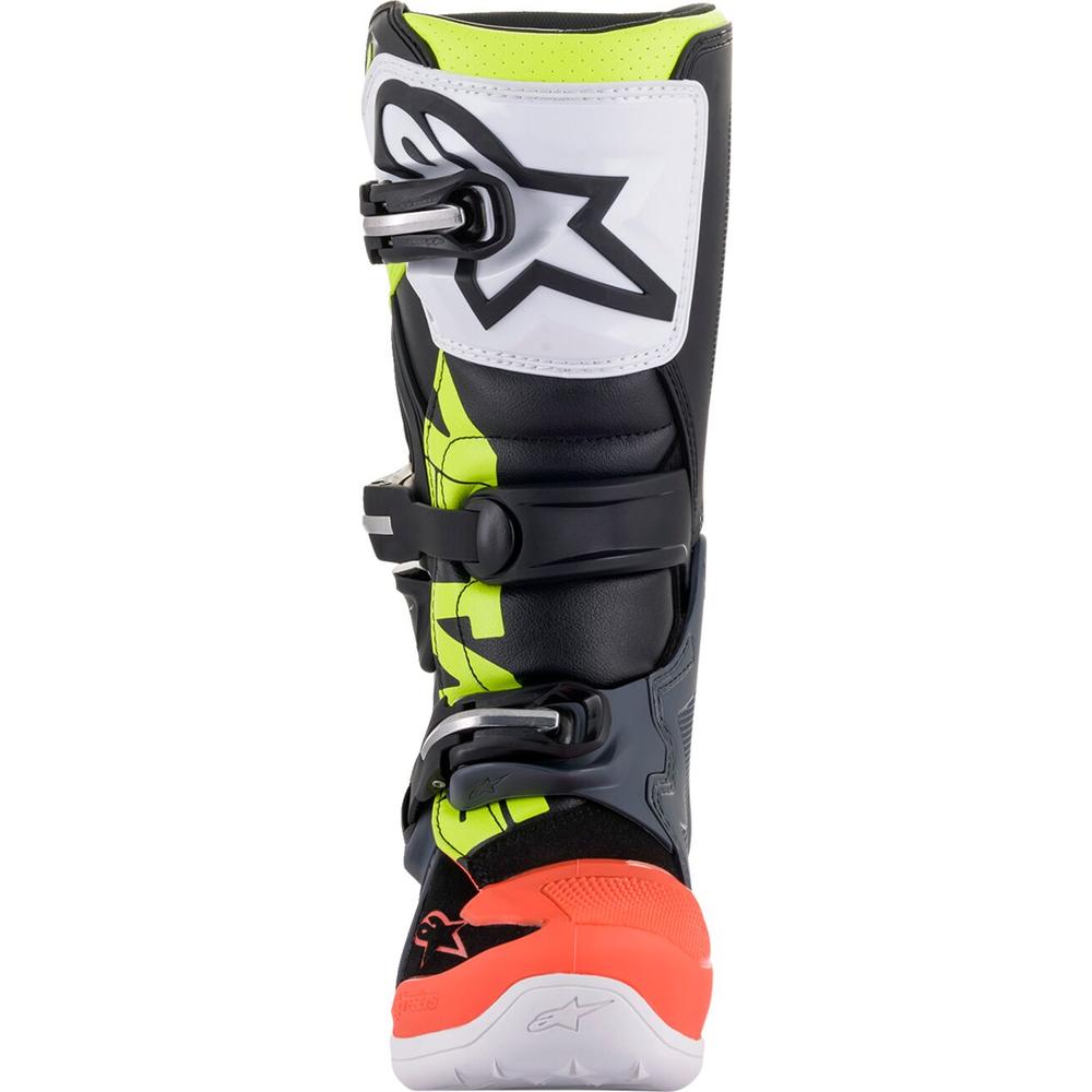 Alpinestars Tech 7S Youth Boots Grey / Red / Yellow