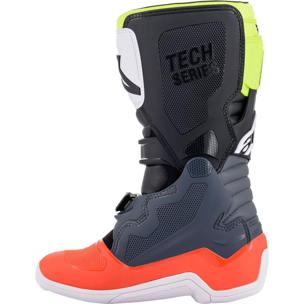 Alpinestars Tech 7S Youth Boots Grey / Red / Yellow