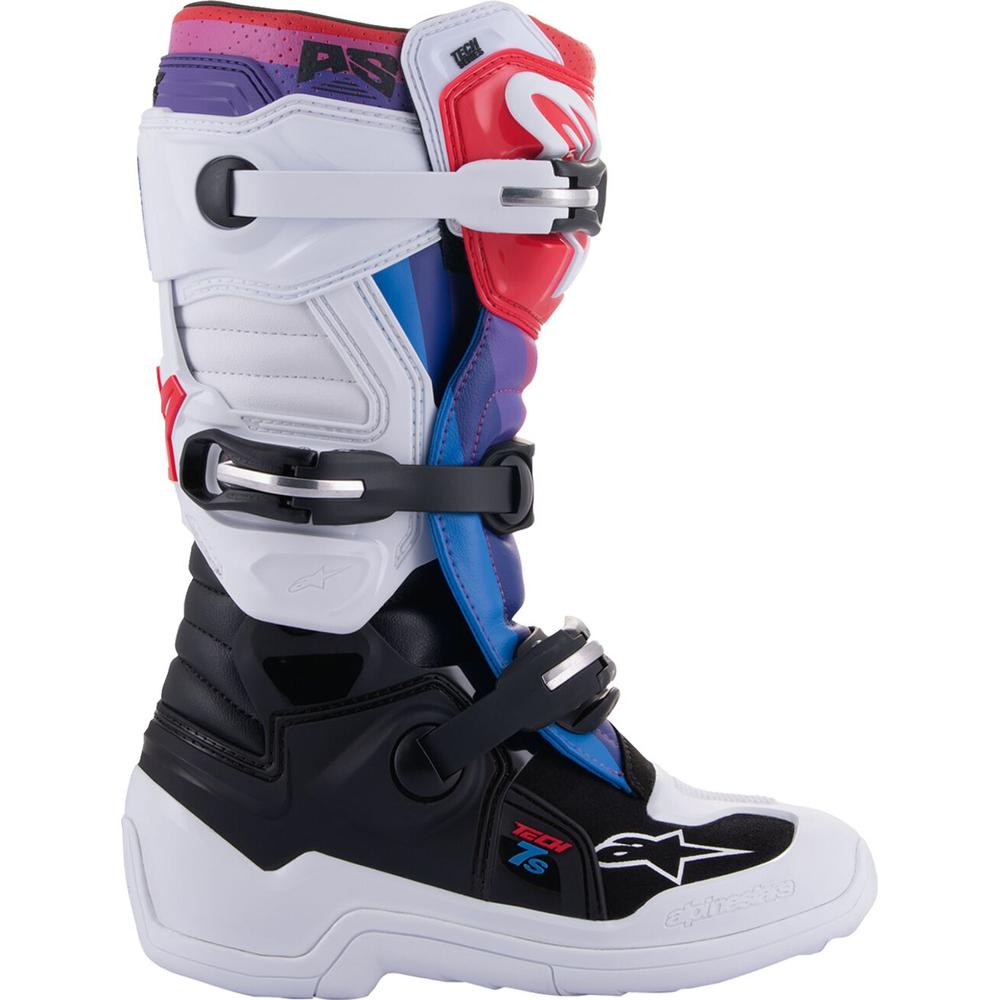 Alpinestars Tech 7S Youth Boots White / Black / Rainbow