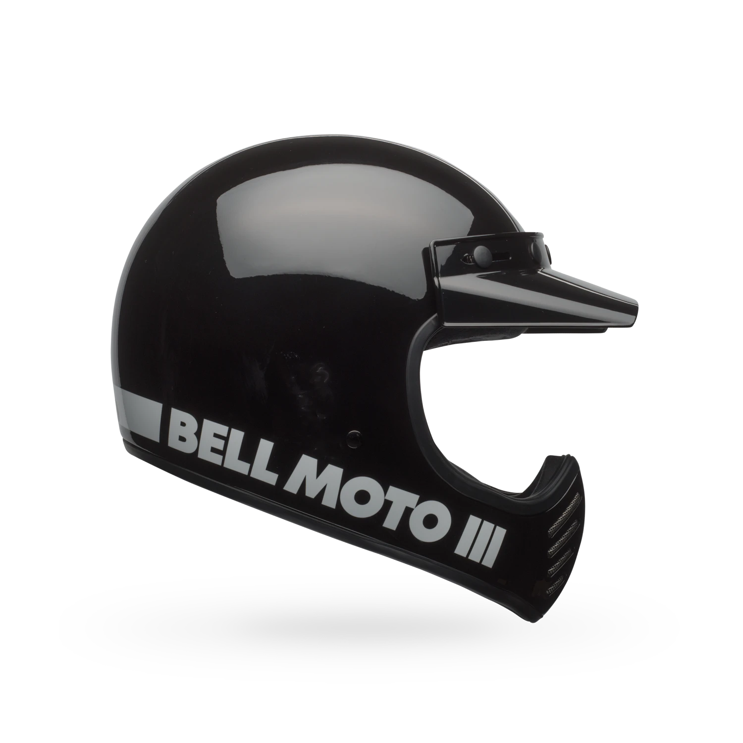 Bell Moto-3 Classic ECE 22.06 Full Face Helmet Black FREE 1 YEAR Returns, FREE UK Delivery | ThrottleChimp