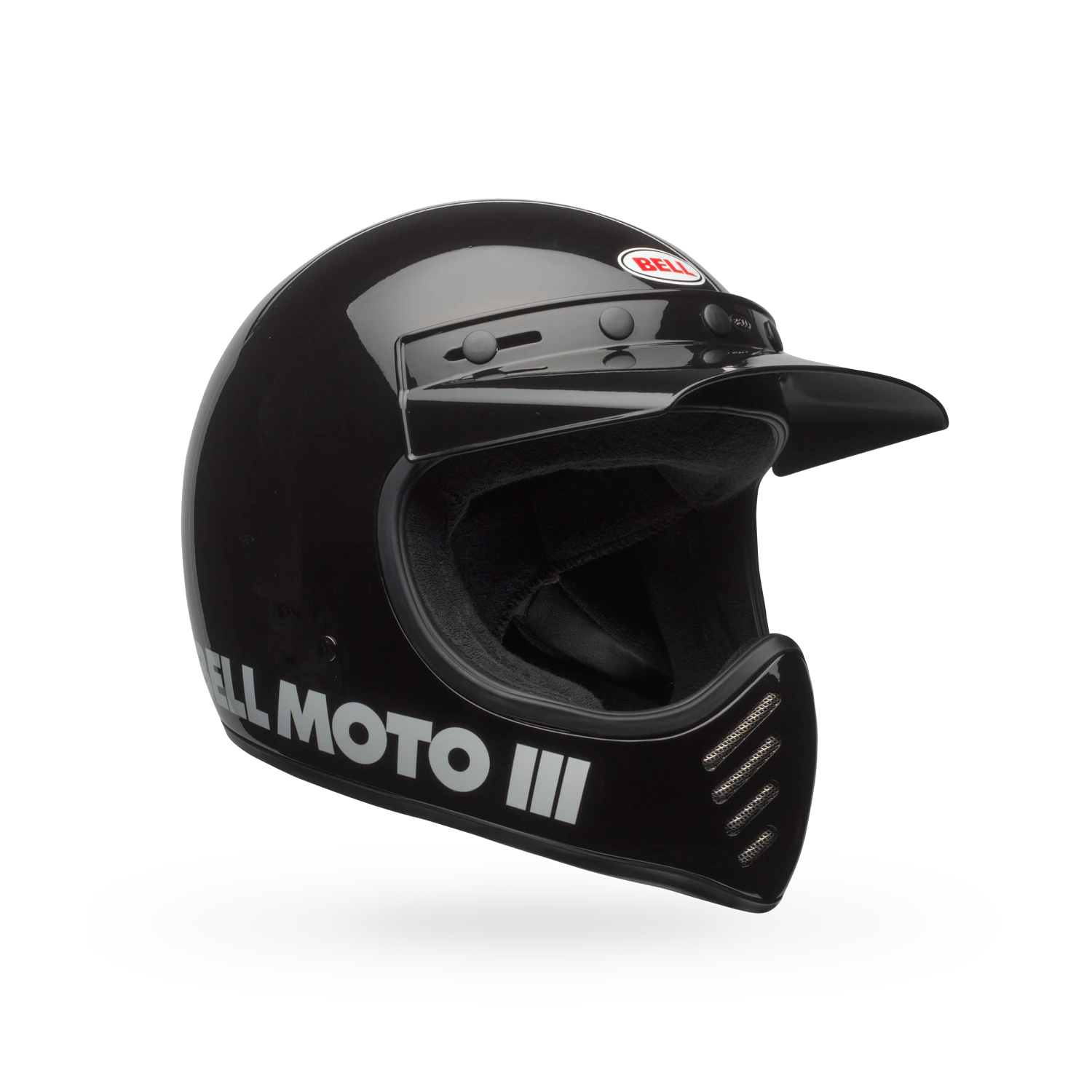 Bell Moto-3 Classic ECE 22.06 Full Face Helmet Black FREE 1 YEAR Returns, FREE UK Delivery | ThrottleChimp