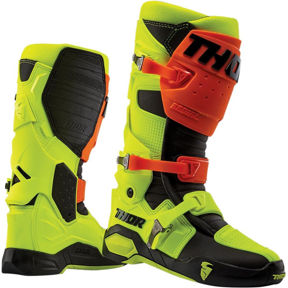 Thor Radial Boots Replacement Outsoles Black / Fluo Yellow FREE 1 YEAR Returns, FREE UK Delivery | ThrottleChimp