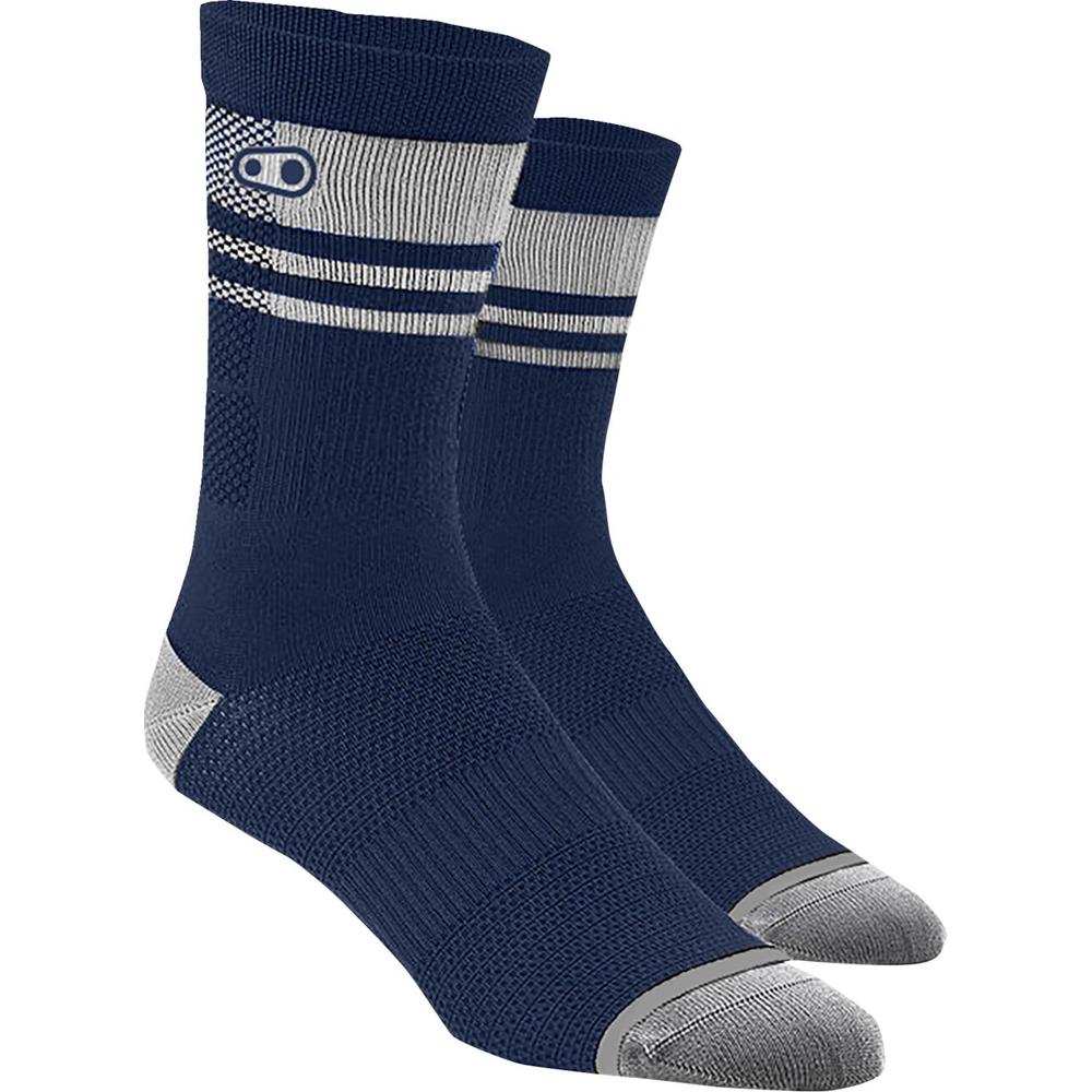 Crankbrothers Icon MTB Thick Socks Blue / Grey FREE 1 YEAR Returns, FREE UK Delivery | ThrottleChimp