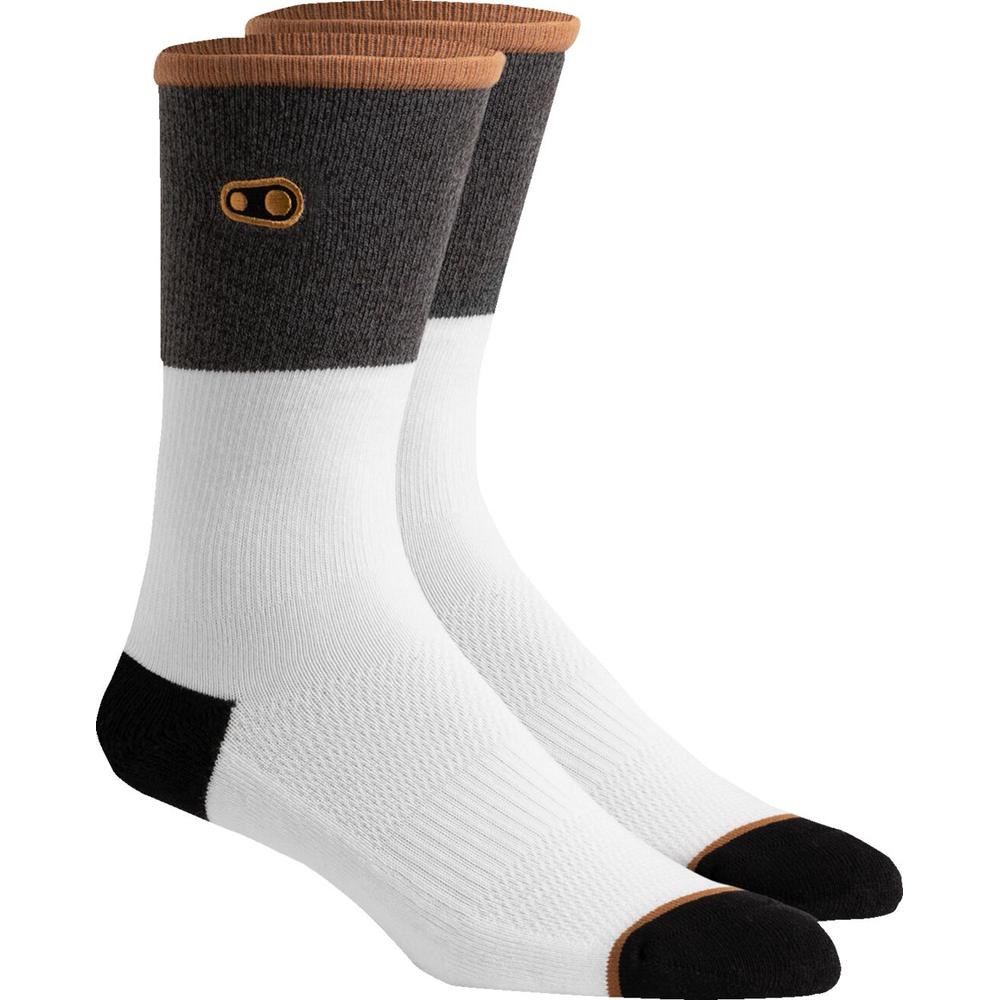 Crankbrothers Icon MTB Thick Socks Brown / Grey / White FREE 1 YEAR Returns, FREE UK Delivery | ThrottleChimp