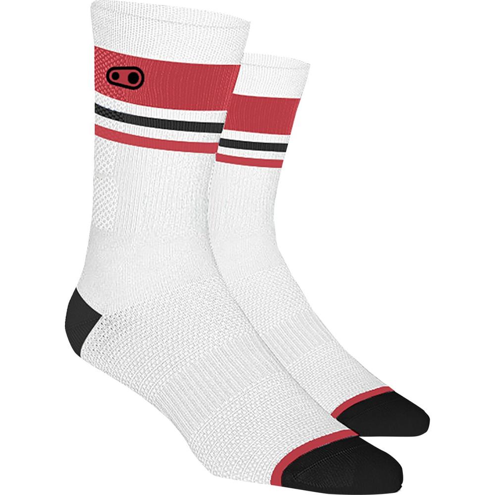 Crankbrothers Icon MTB Socks Red / White FREE 1 YEAR Returns, FREE UK Delivery | ThrottleChimp