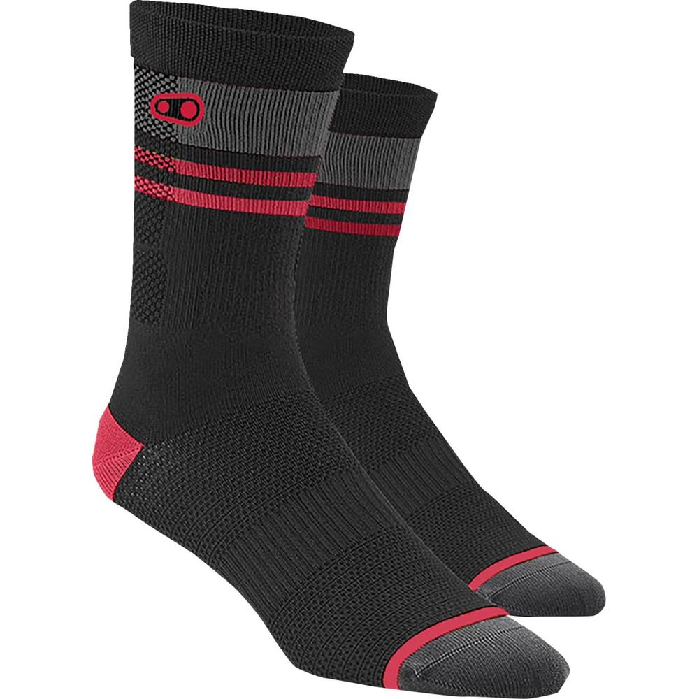 Crankbrothers Icon MTB Socks Black / Red FREE 1 YEAR Returns, FREE UK Delivery | ThrottleChimp