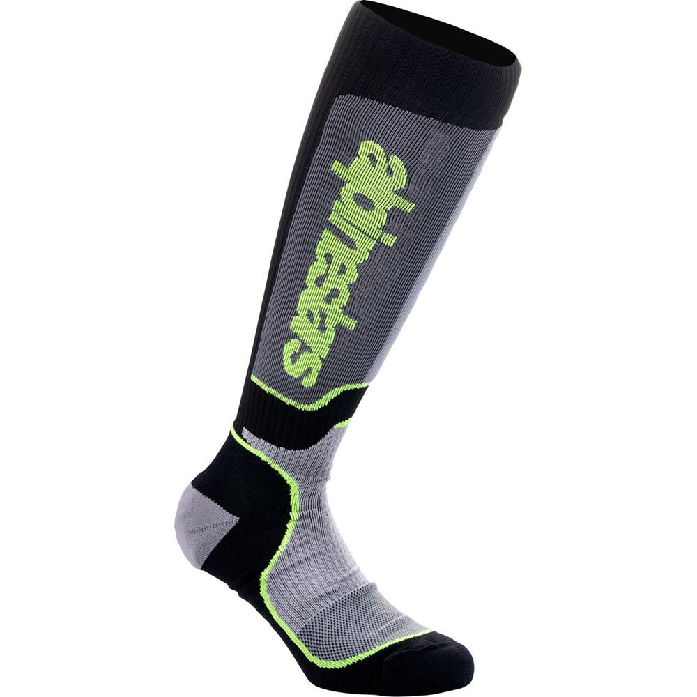 Alpinestars MX Plus Socks Black / Grey / Yellow