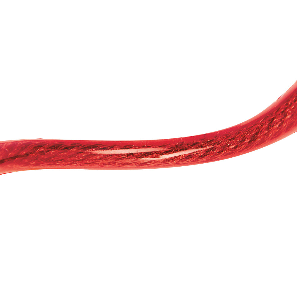 Oxford Bumper Cable Lock Red - 600 mm x 6 mm FREE 1 YEAR Returns, FREE UK Delivery | ThrottleChimp