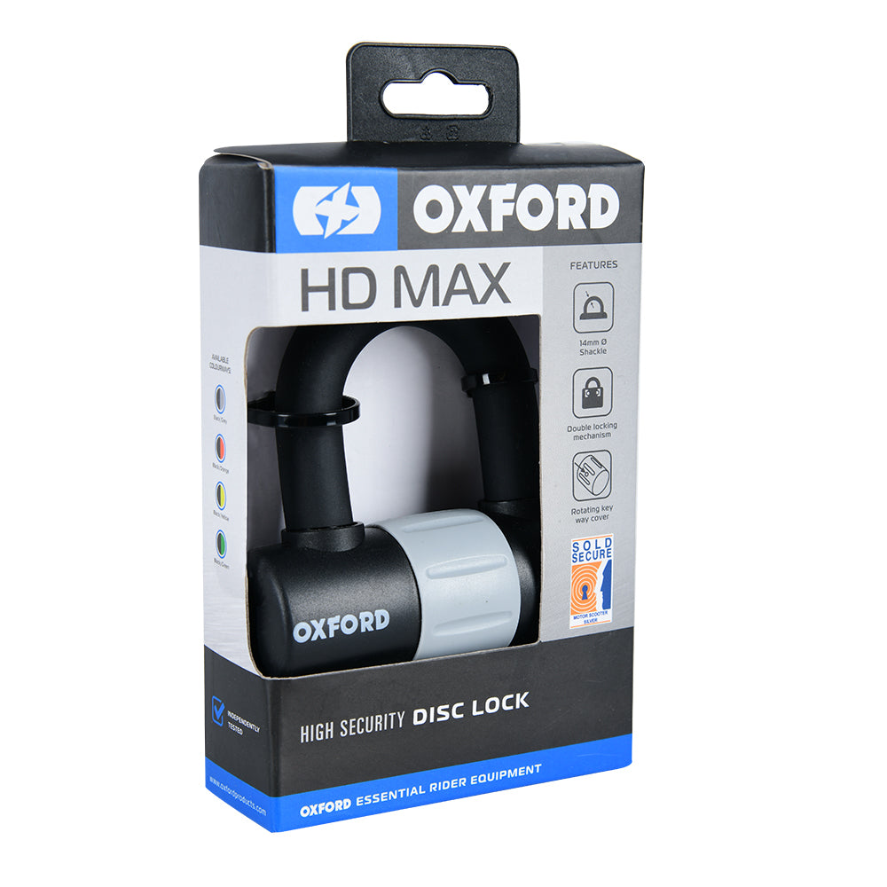 Oxford HD Max Disc Lock Black (Image 3) - ThrottleChimp