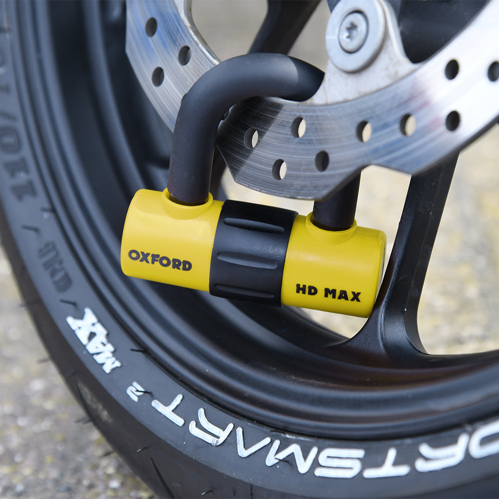 Oxford HD Max Disc Lock Yellow FREE 1 YEAR Returns, FREE UK Delivery | ThrottleChimp