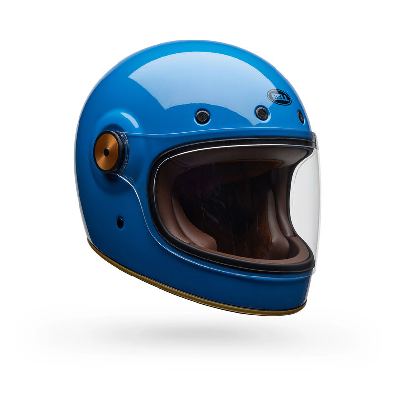 Bell Bullitt GT Solid ECE 22.06 Full Face Helmet Vintage Blue FREE 1 YEAR Returns, FREE UK Delivery | ThrottleChimp