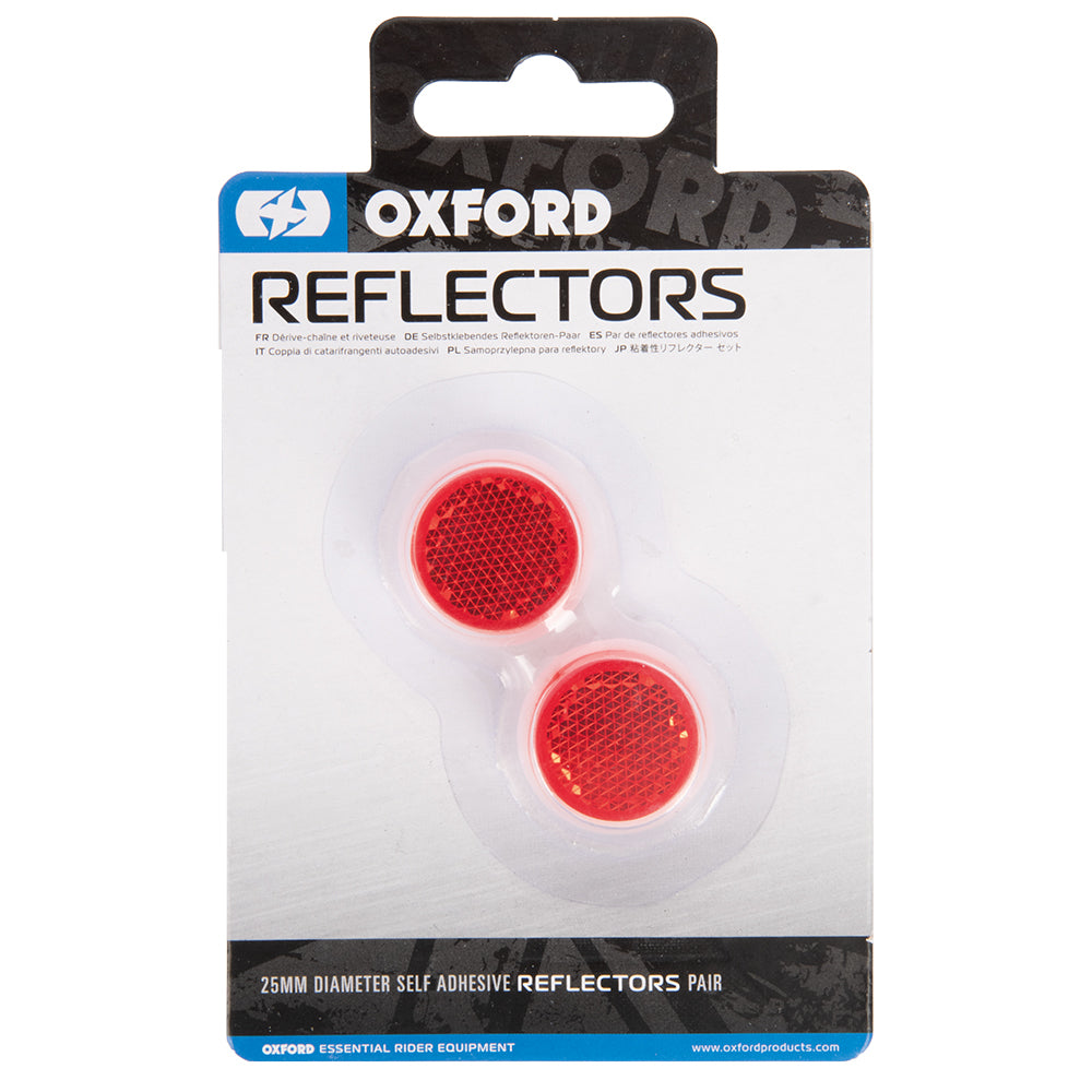 Oxford Self-Adhesive Reflectors - 25mm (Image 2) - ThrottleChimp