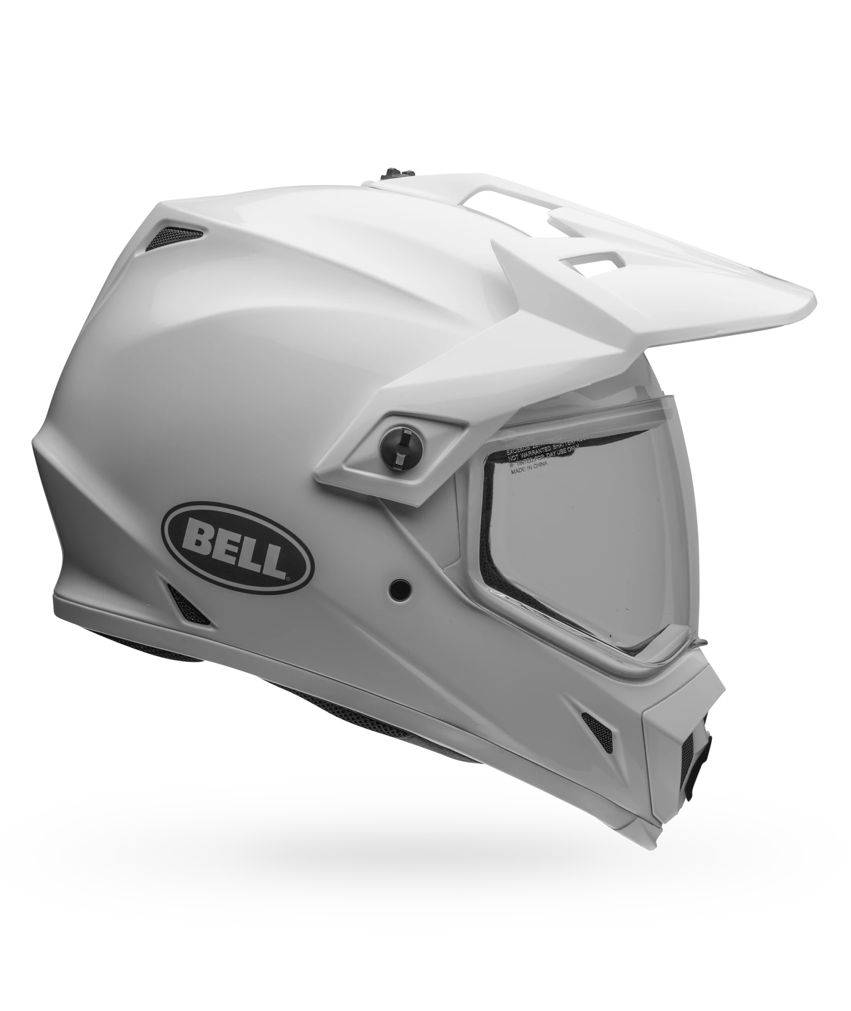 Bell MX-9 Adventure MIPS ECE 22.06 MX Helmet Solid White FREE 1 YEAR Returns, FREE UK Delivery | ThrottleChimp