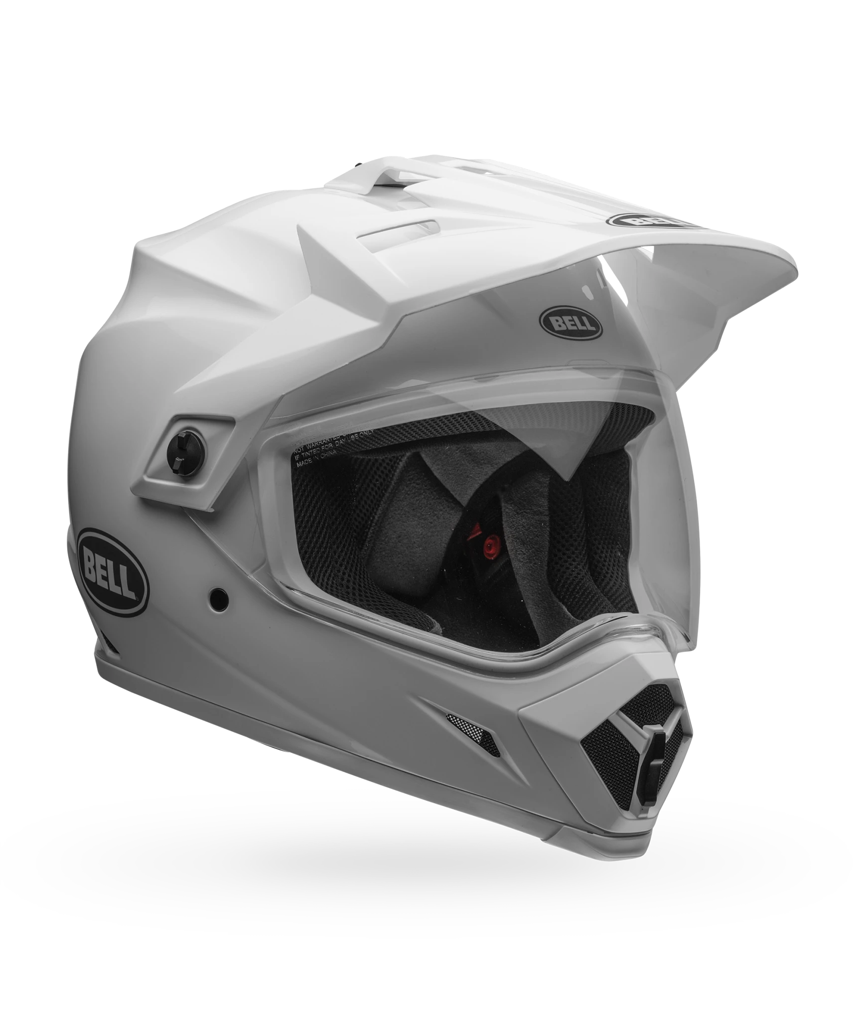 Bell MX-9 Adventure MIPS ECE 22.06 MX Helmet Solid White FREE 1 YEAR Returns, FREE UK Delivery | ThrottleChimp