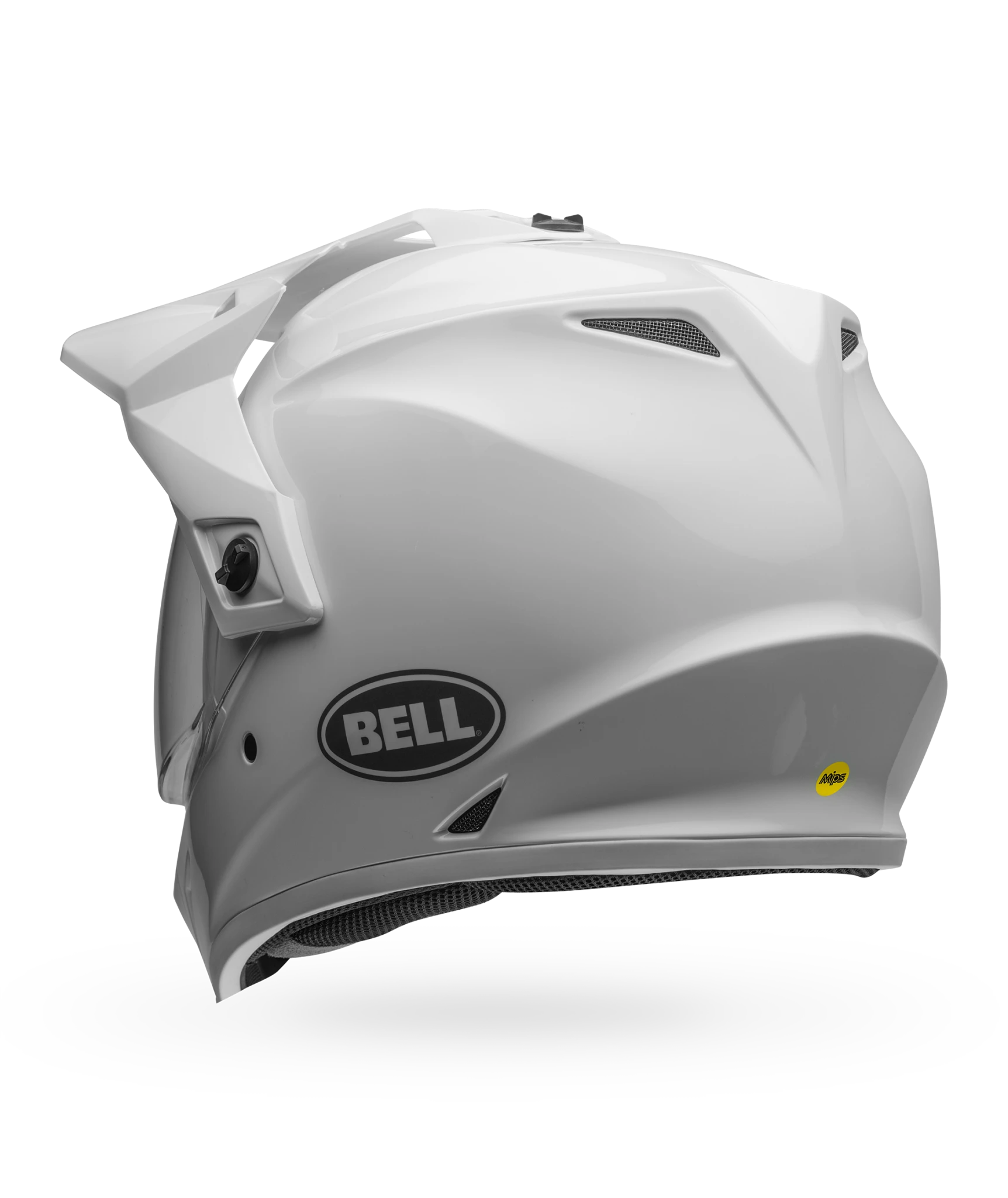 Bell MX-9 Adventure MIPS ECE 22.06 MX Helmet Solid White FREE 1 YEAR Returns, FREE UK Delivery | ThrottleChimp