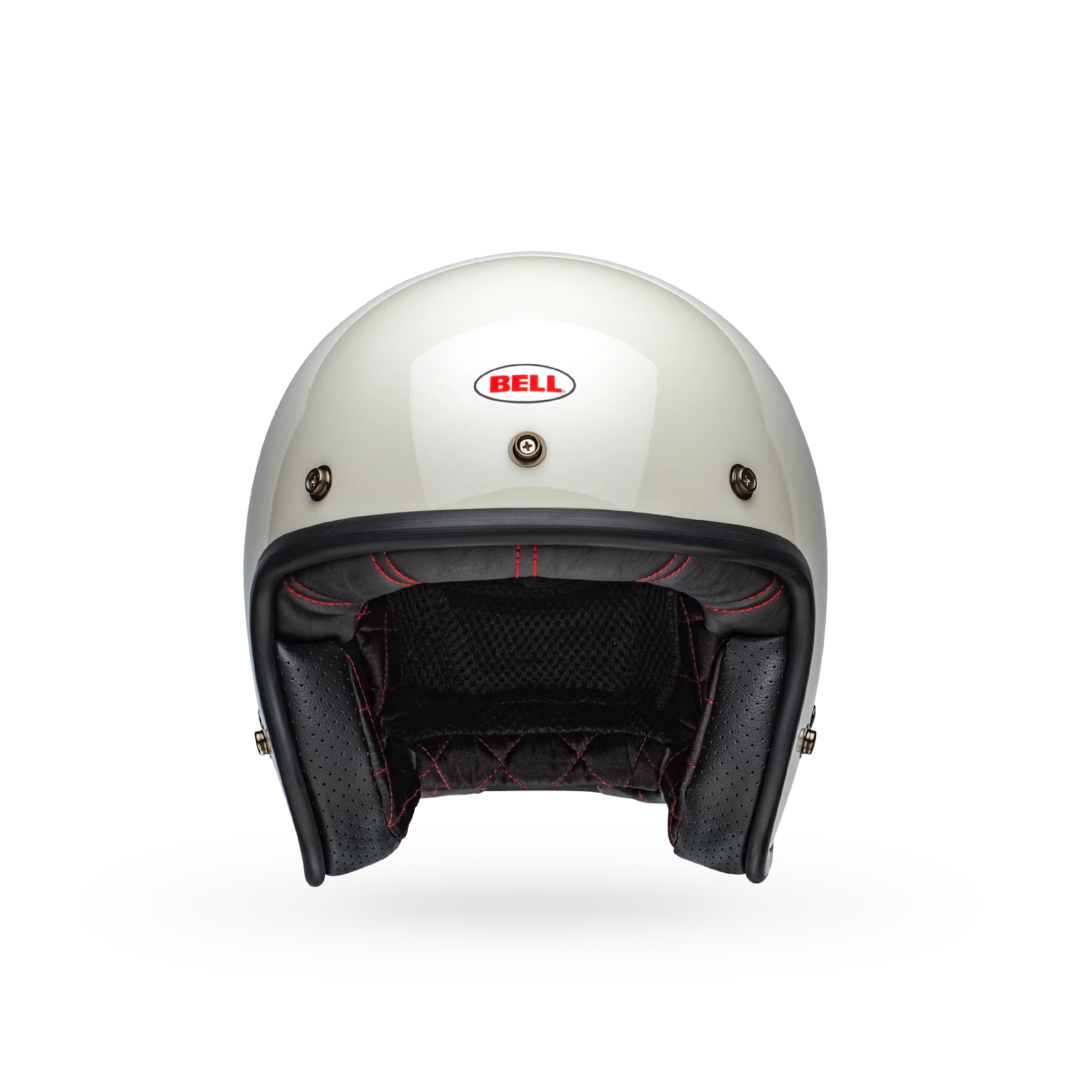 Bell Custom 500 Solid ECE 22.06 Open Face Helmet Vintage White FREE 1 YEAR Returns, FREE UK Delivery | ThrottleChimp