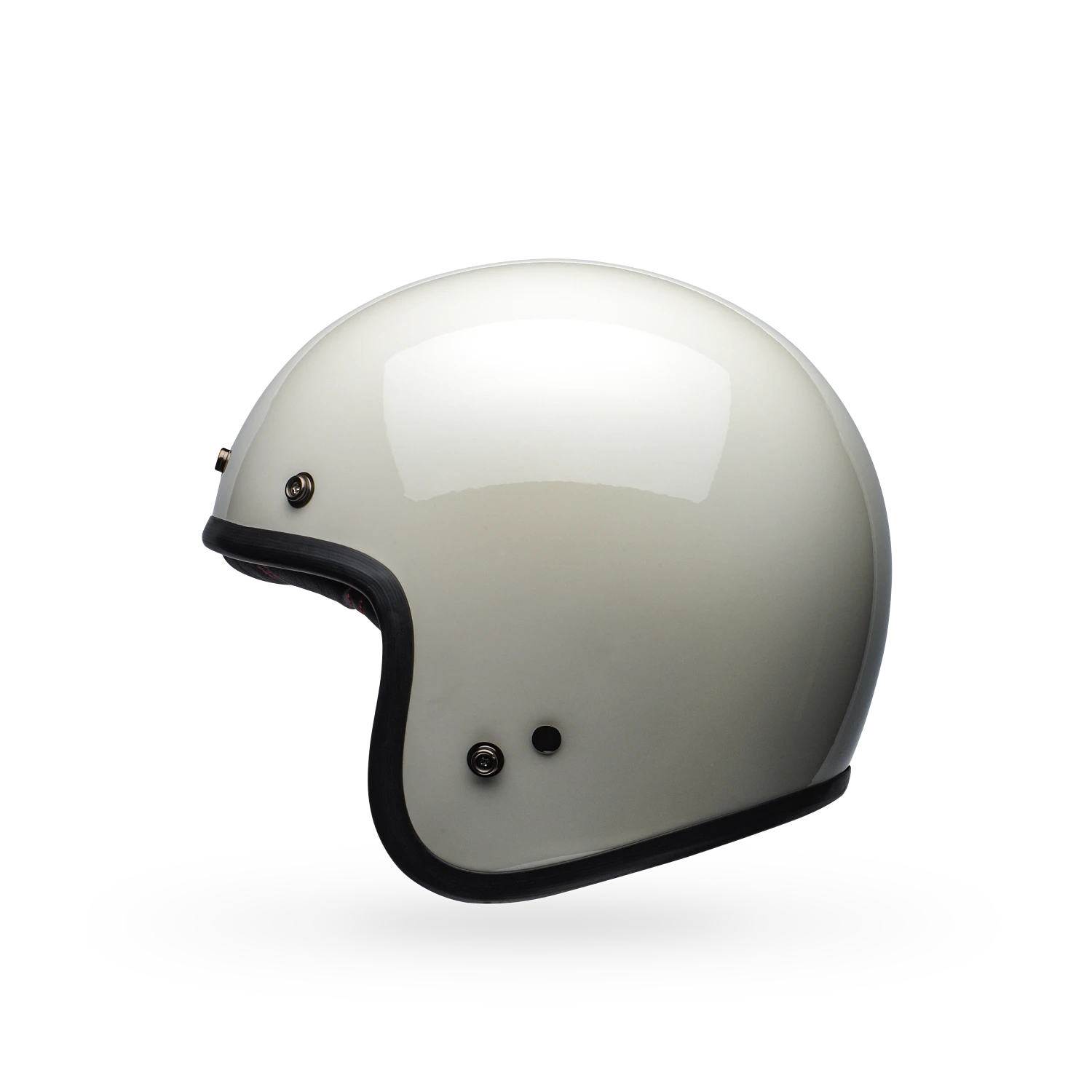 Bell Custom 500 Solid ECE 22.06 Open Face Helmet Vintage White FREE 1 YEAR Returns, FREE UK Delivery | ThrottleChimp