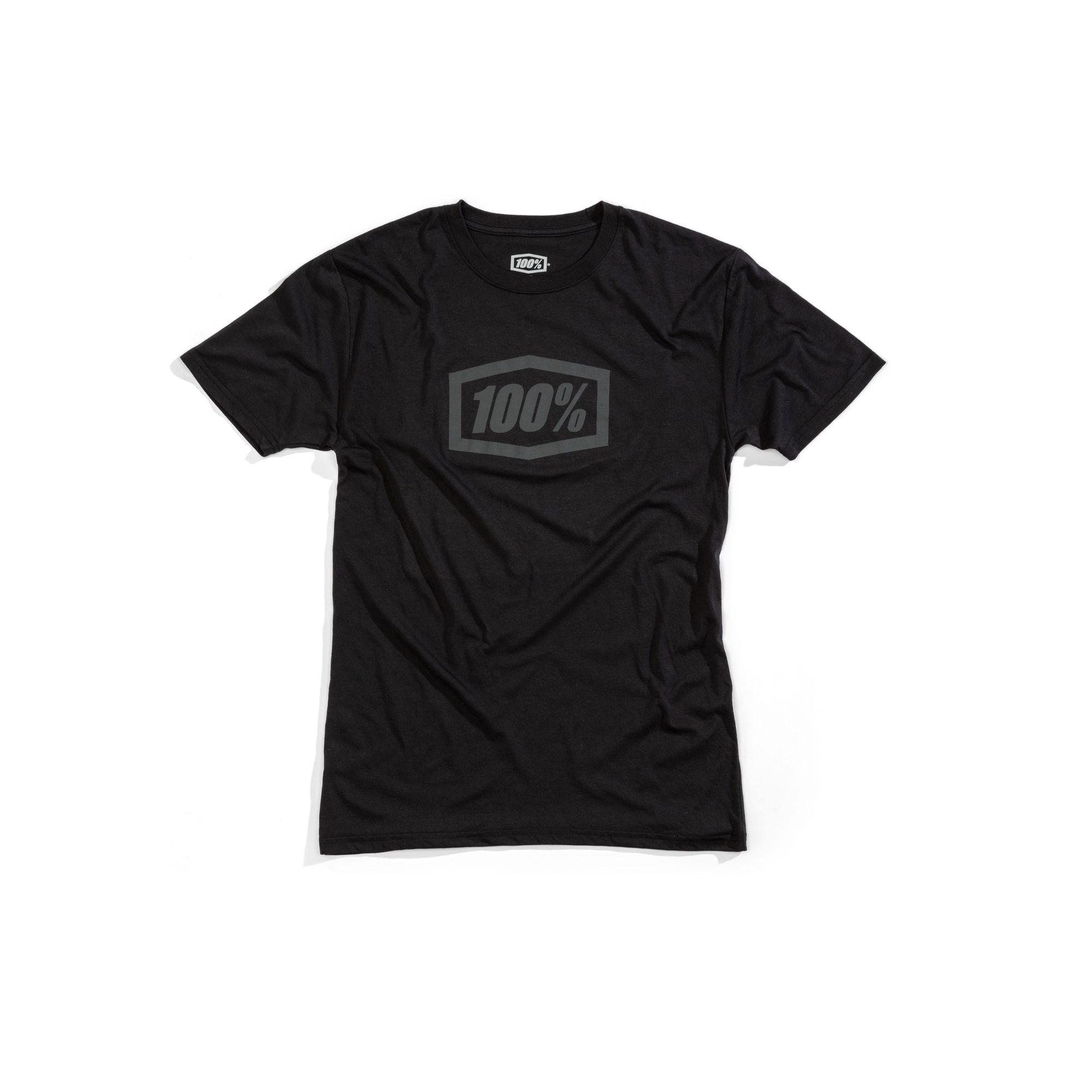 100% Icon Tech Tee Black FREE 1 YEAR Returns, FREE UK Delivery | ThrottleChimp