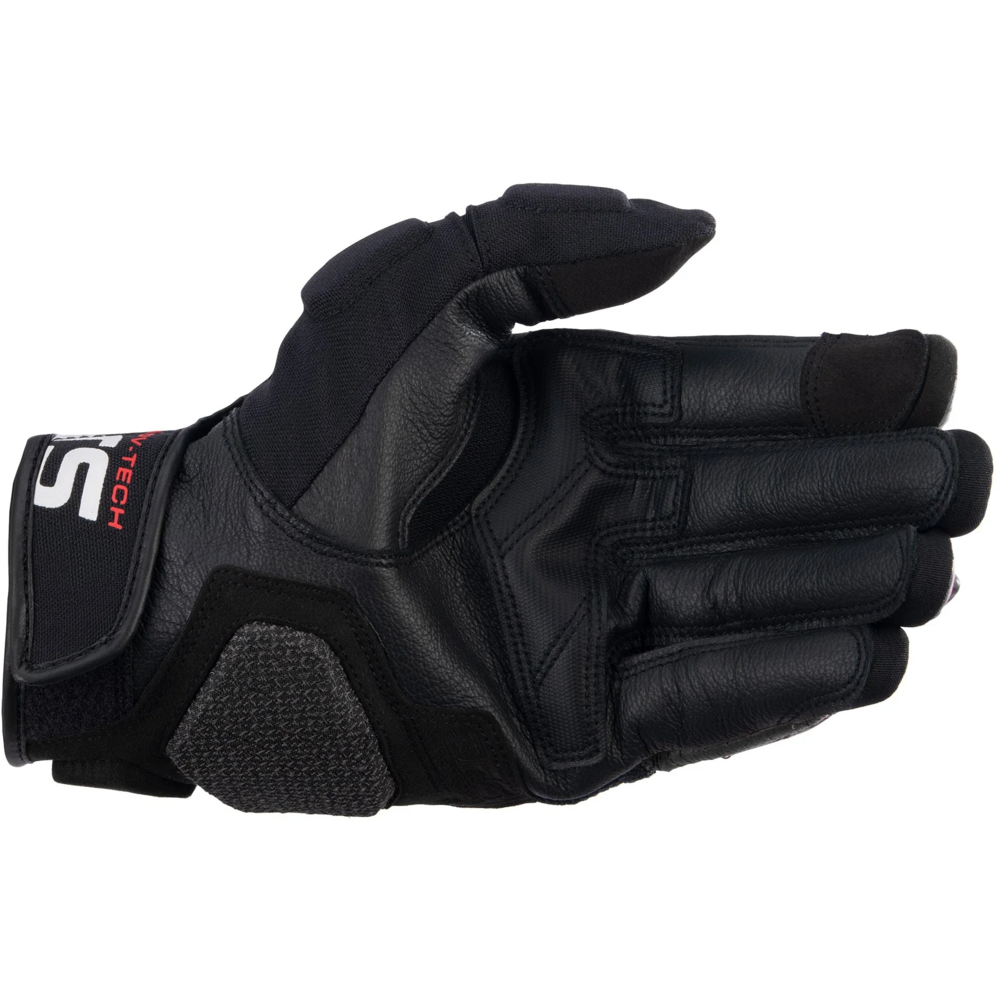 Alpinestars Halo Leather Gloves Black (Image 2) - ThrottleChimp