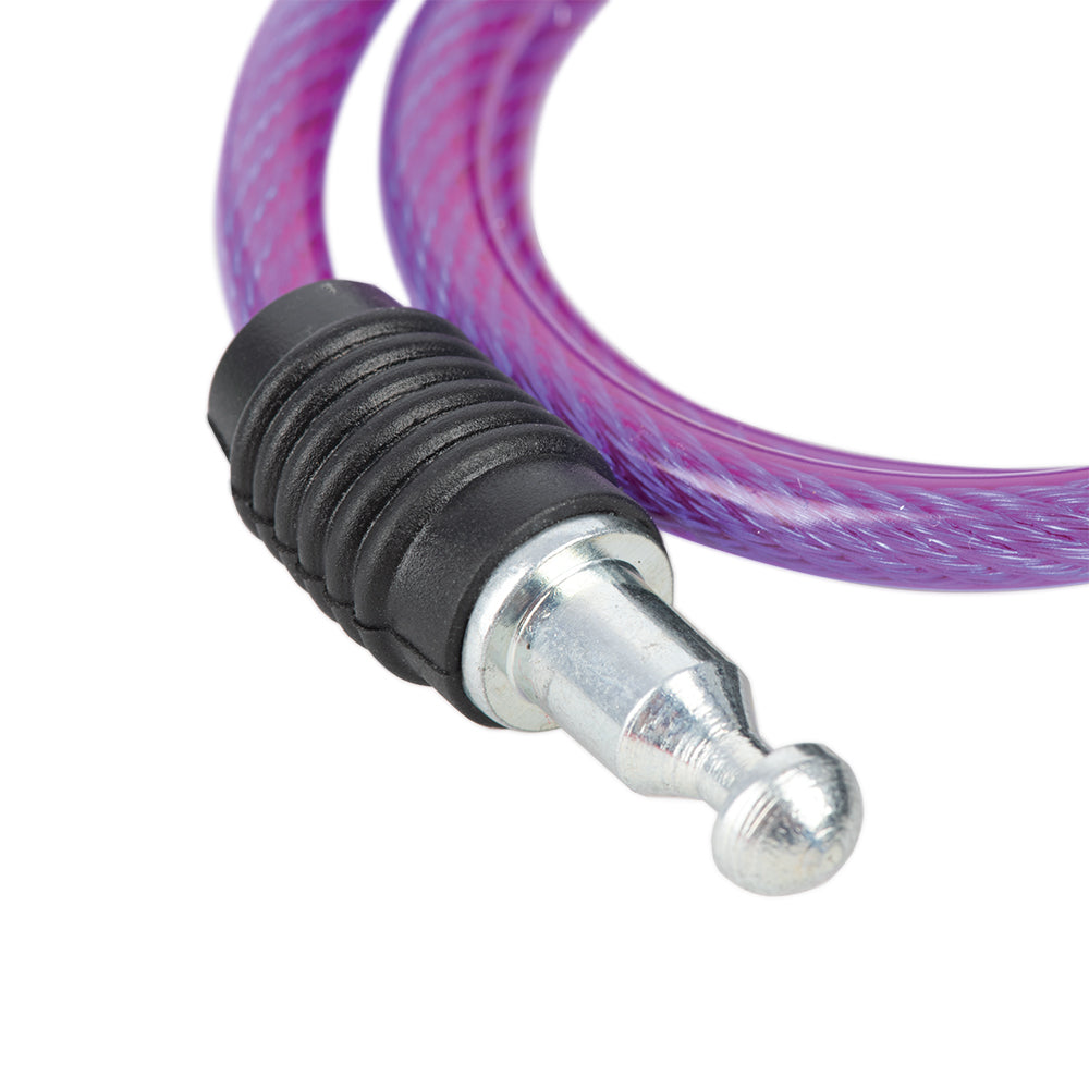 Oxford Bumper Cable Lock Purple - 600 mm x 6 mm FREE 1 YEAR Returns, FREE UK Delivery | ThrottleChimp