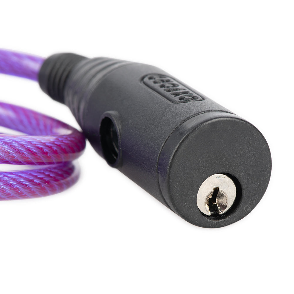 Oxford Bumper Cable Lock Purple - 600 mm x 6 mm FREE 1 YEAR Returns, FREE UK Delivery | ThrottleChimp