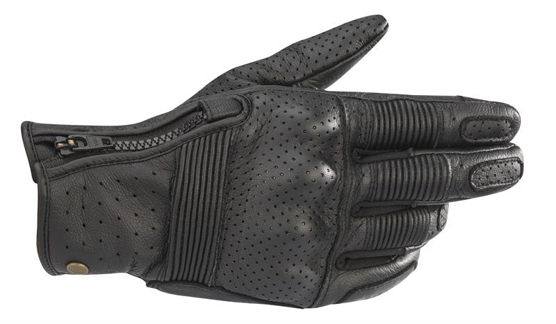 Alpinestars Rayburn V2 Leather Gloves Black FREE 1 YEAR Returns, FREE UK Delivery | ThrottleChimp