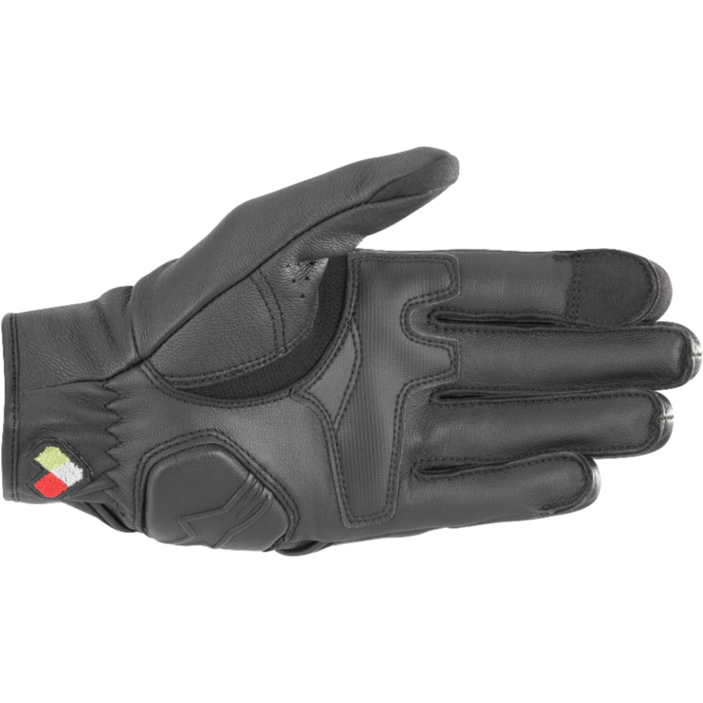 Alpinestars Dyno Leather Gloves Black / Black (Image 2) - ThrottleChimp