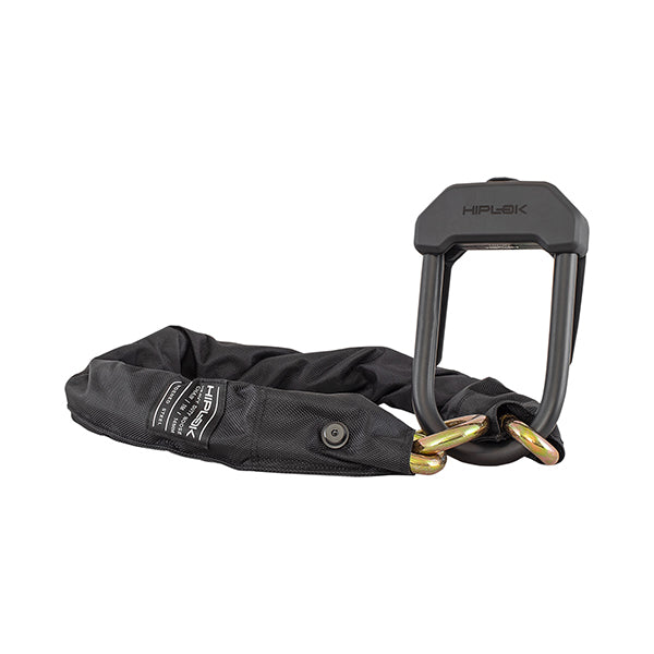 Hiplok DXXL D-Lock With Additional 100cm Chain All Black