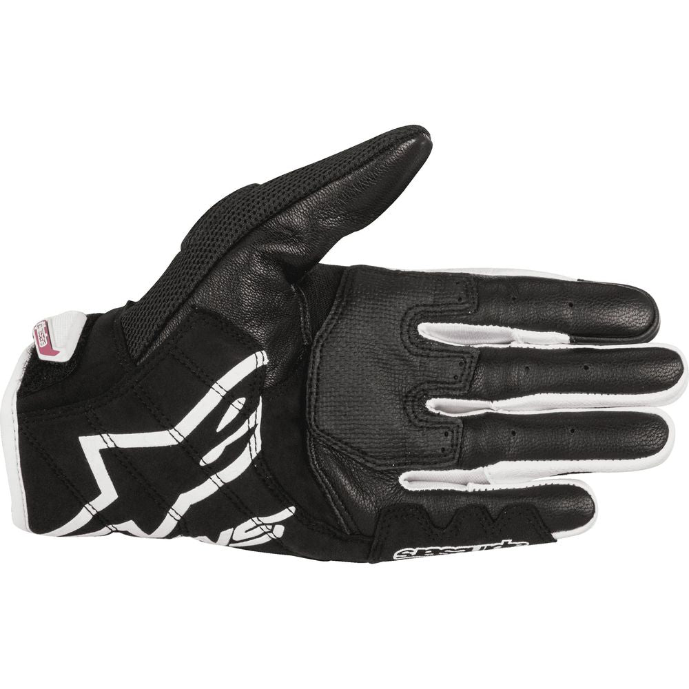 Alpinestars Stella SMX 2 V2 Air Carbon Ladies Gloves Black / White / Fuchsia (Image 2) - ThrottleChimp