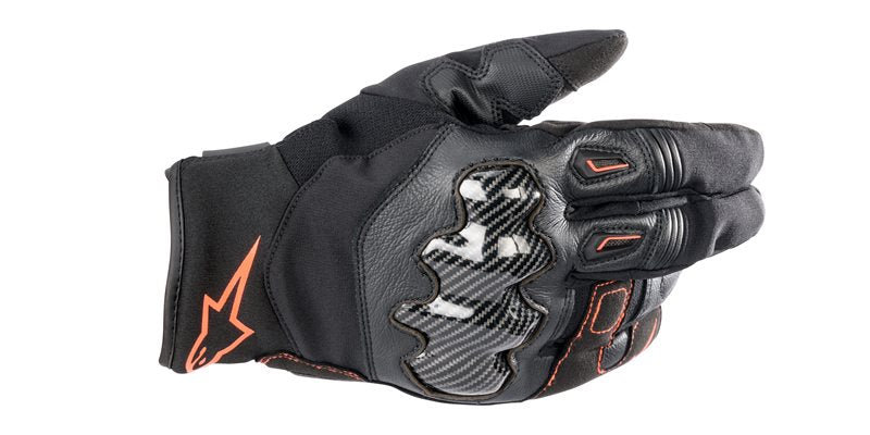 Alpinestars SMX-1 Drystar Gloves Black / Fluo Red FREE 1 YEAR Returns, FREE UK Delivery | ThrottleChimp