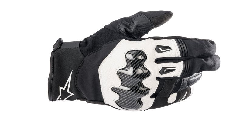 Alpinestars SMX-1 Drystar Gloves Black / White FREE 1 YEAR Returns, FREE UK Delivery | ThrottleChimp