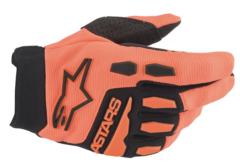 Alpinestars Youth & Kids Full Bore Gloves Orange / Black FREE 1 YEAR Returns, FREE UK Delivery | ThrottleChimp