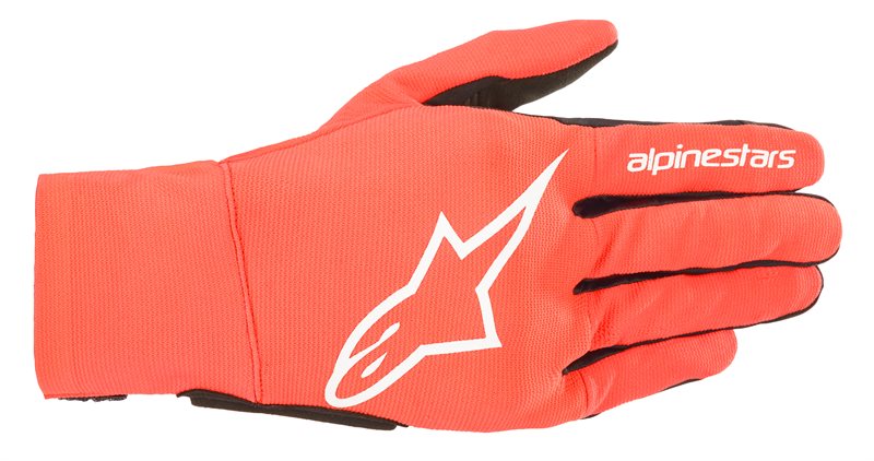 Alpinestars Youth Reef Gloves Fluo Red / White / Black FREE 1 YEAR Returns, FREE UK Delivery | ThrottleChimp