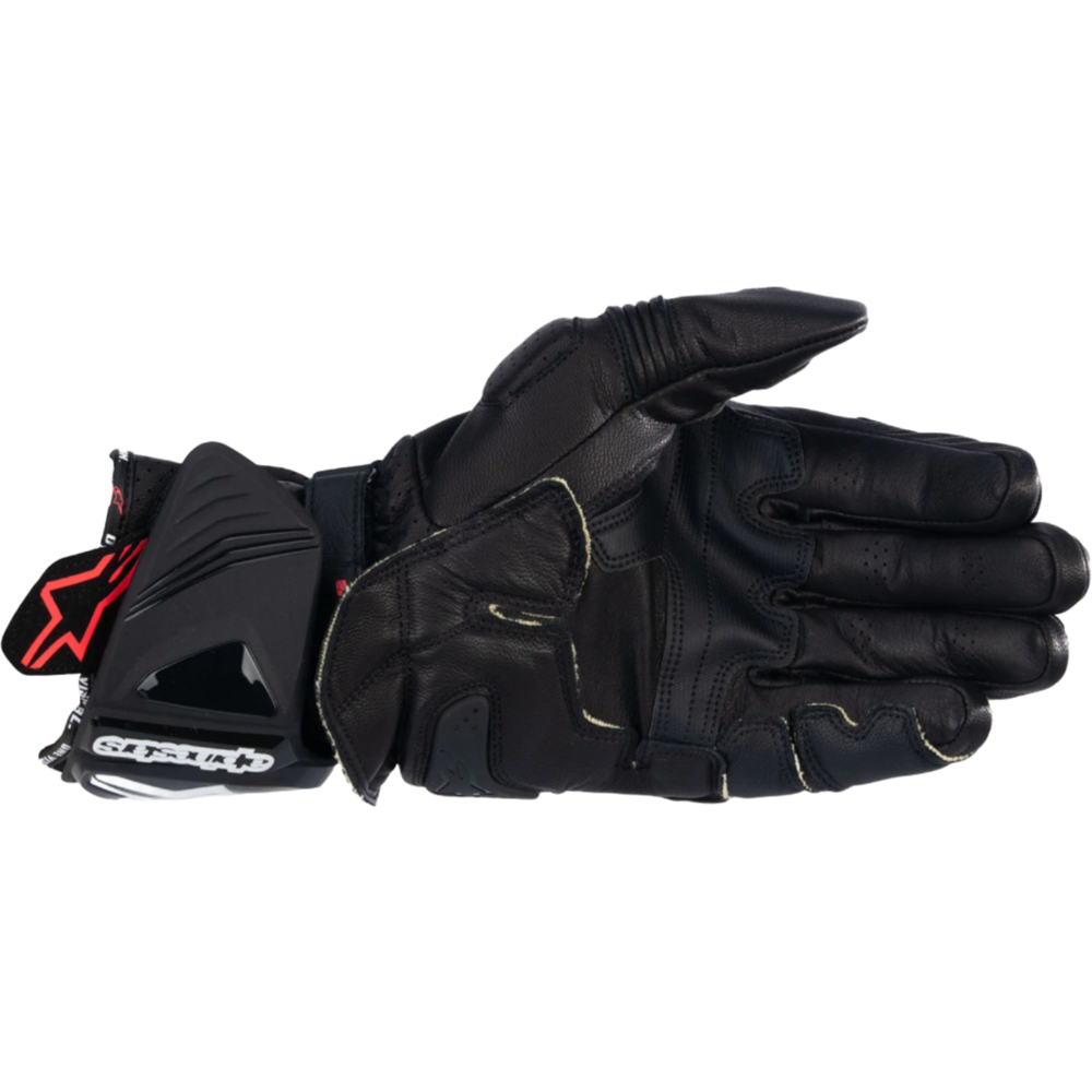 Alpinestars GP Pro R4 Leather Gloves Black (Image 2) - ThrottleChimp