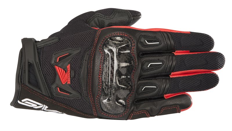 Alpinestars SMX-2 Air Carbon V2 Gloves Black / Red FREE 1 YEAR Returns, FREE UK Delivery | ThrottleChimp