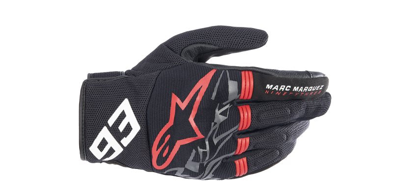 Alpinestars MM93 Losail V2 Gloves Black / Bright Red / Dark Grey FREE 1 YEAR Returns, FREE UK Delivery | ThrottleChimp