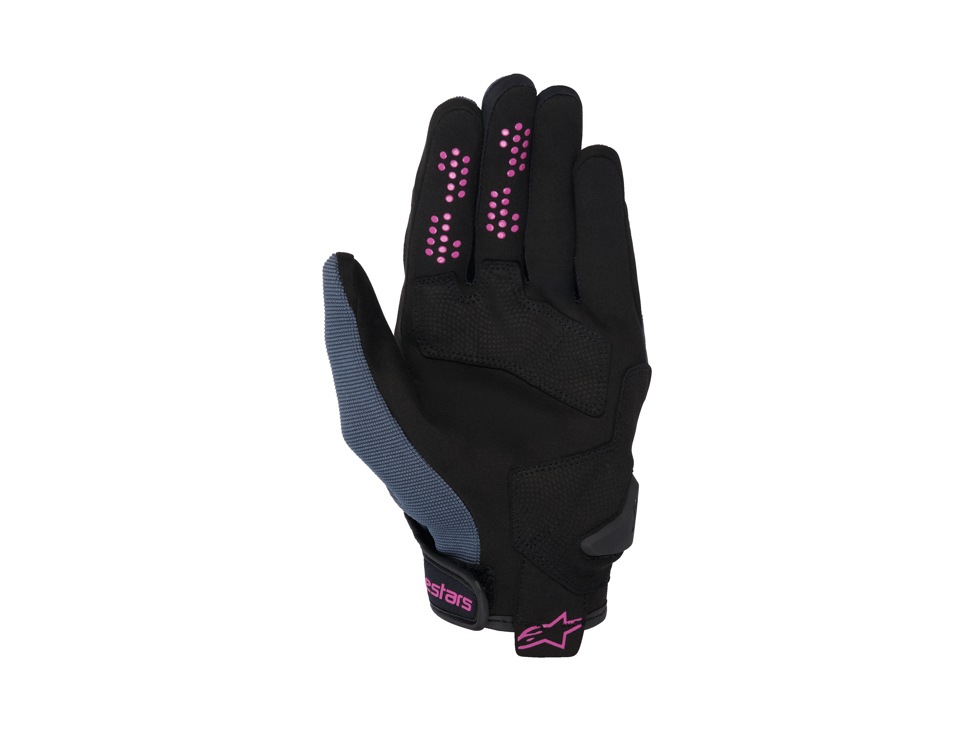 Alpinestars Stella Chrome Gloves Asphalt / Black / Purple FREE 1 YEAR Returns, FREE UK Delivery | ThrottleChimp