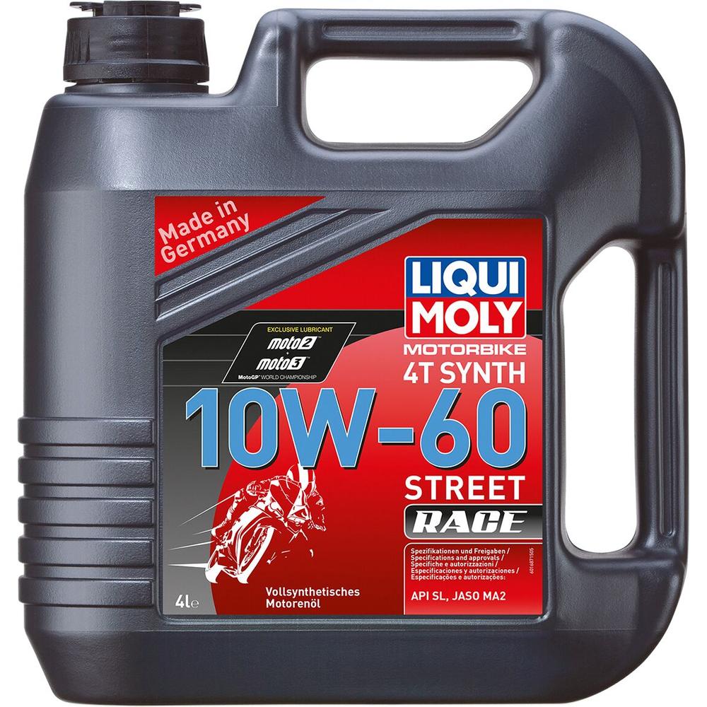 Liqui Moly 4T Synthetic Street Race Motor Oil FREE 1 YEAR Returns, FREE UK Delivery | ThrottleChimp