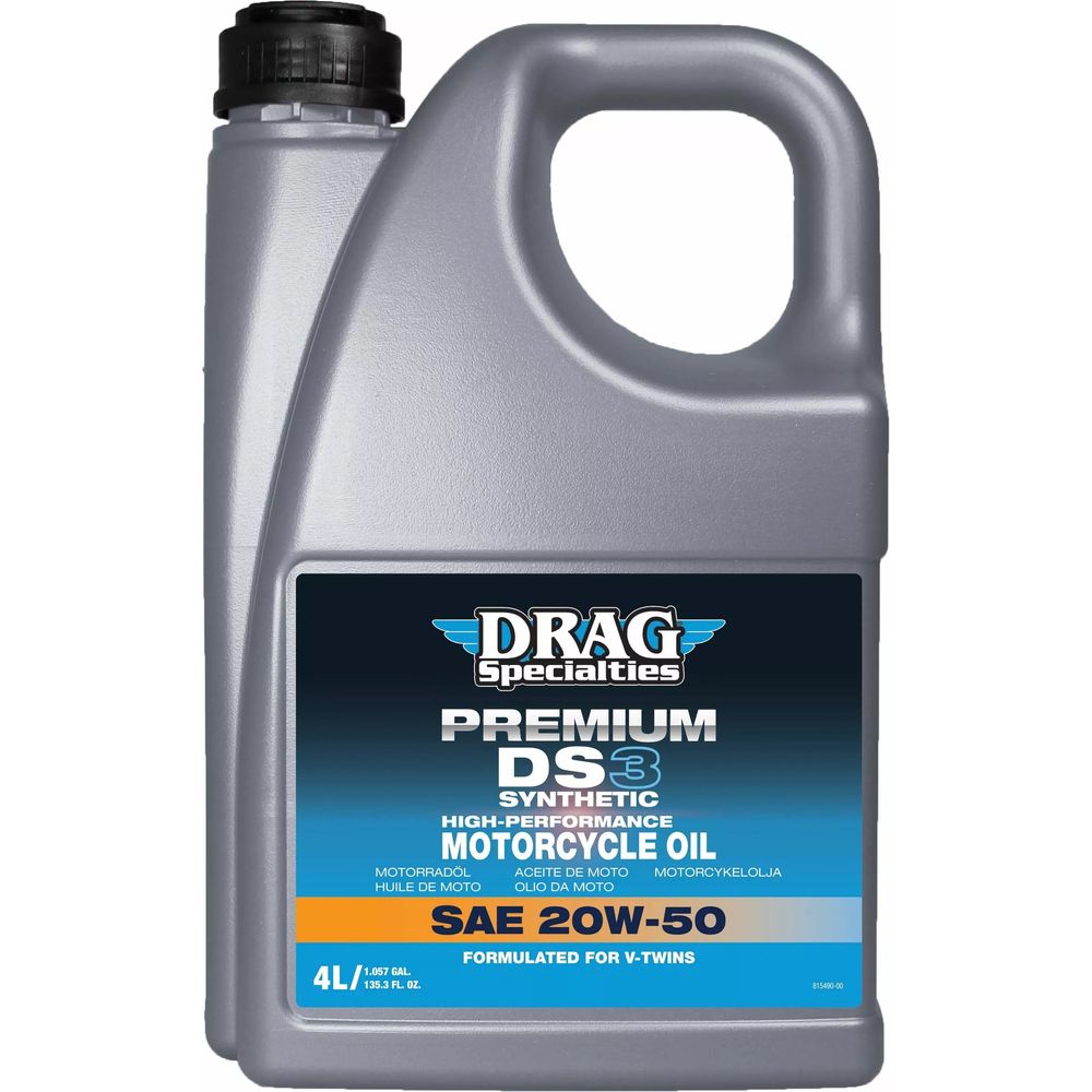 Drag Specialties E-Drag 20W50 Synthetic Engine Oil FREE 1 YEAR Returns, FREE UK Delivery | ThrottleChimp