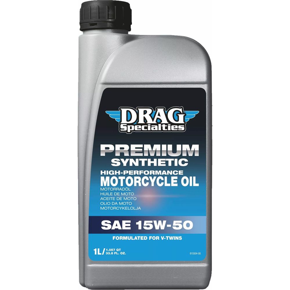 Drag Specialties E-Drag 15W50 Synthetic Engine Oil FREE 1 YEAR Returns, FREE UK Delivery | ThrottleChimp