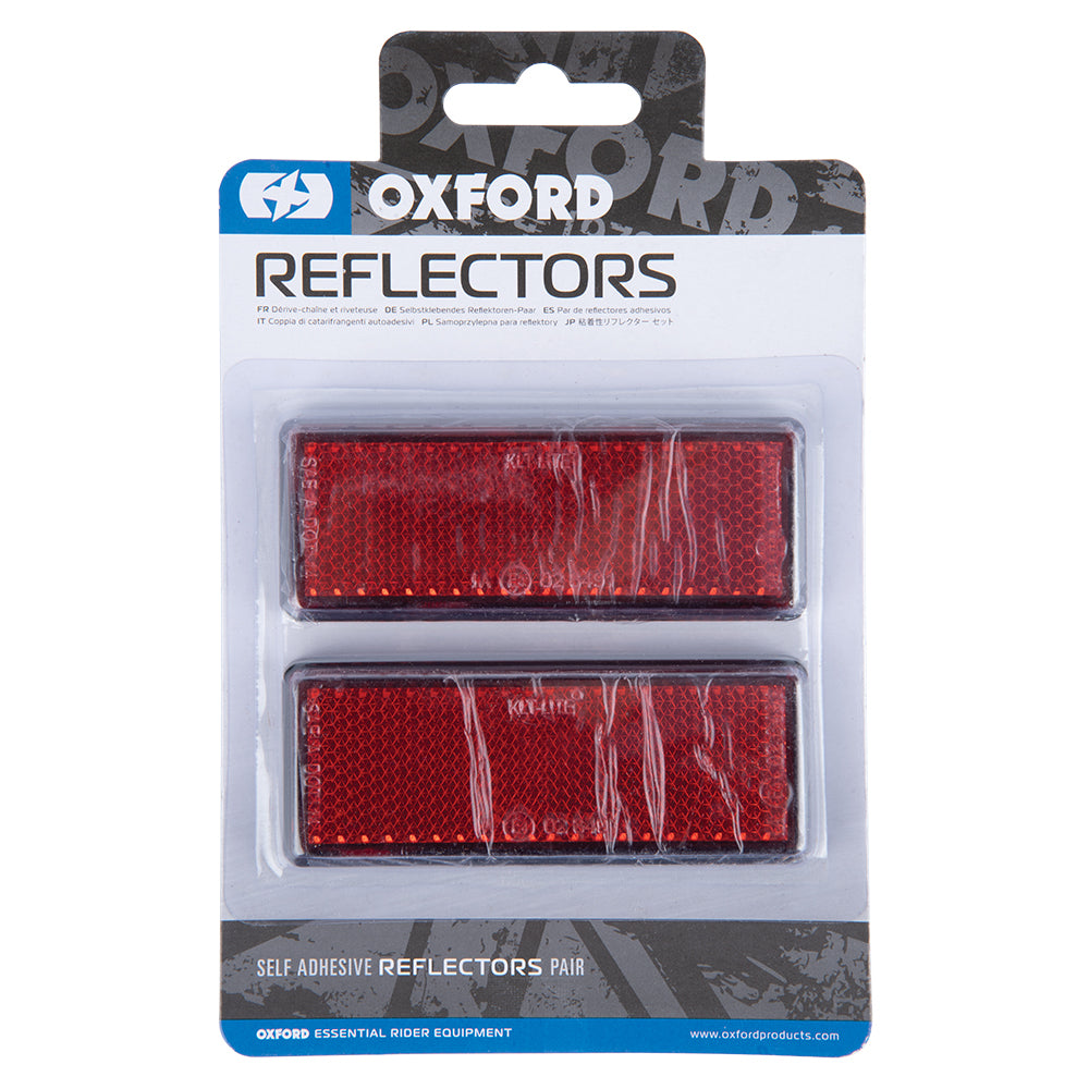 Oxford Self Adhesive Rectangular Reflectors - Pair (Image 4) - ThrottleChimp