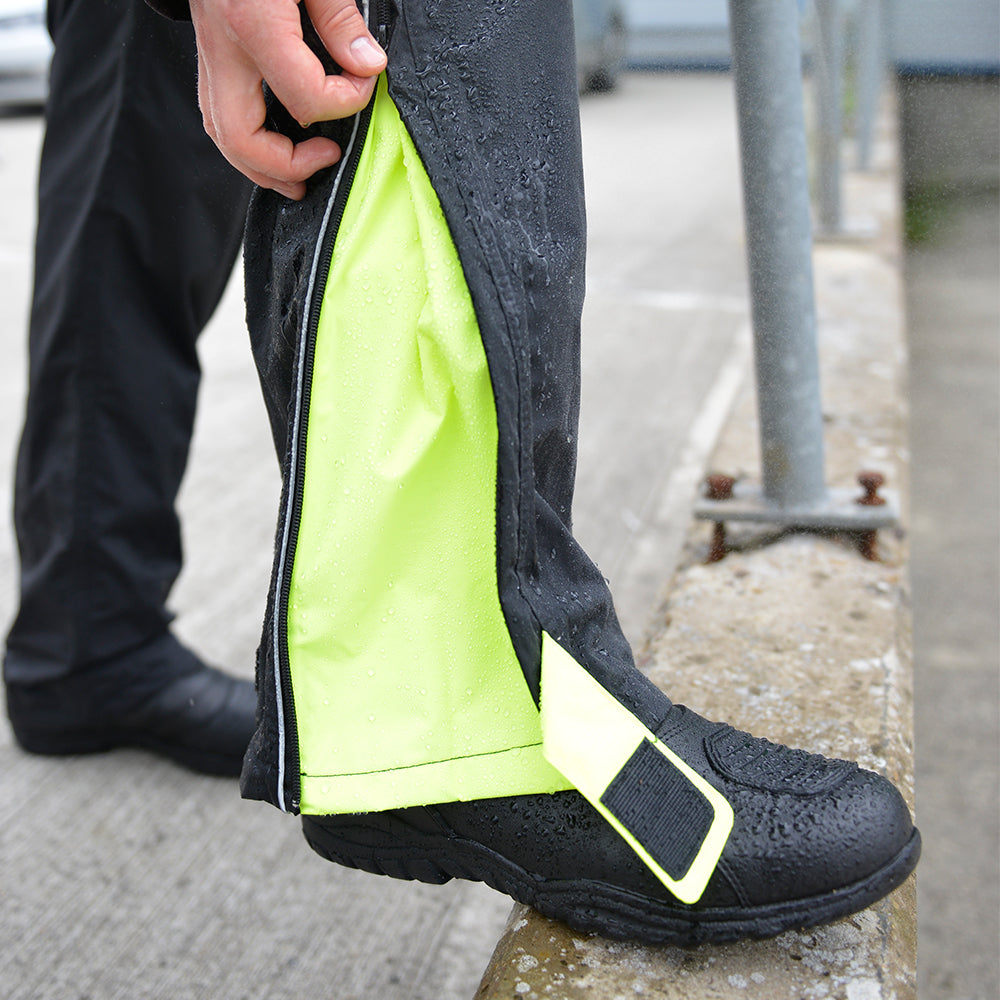 Oxford Stormseal Oversuit Black / Fluo Yellow FREE 1 YEAR Returns, FREE UK Delivery | ThrottleChimp