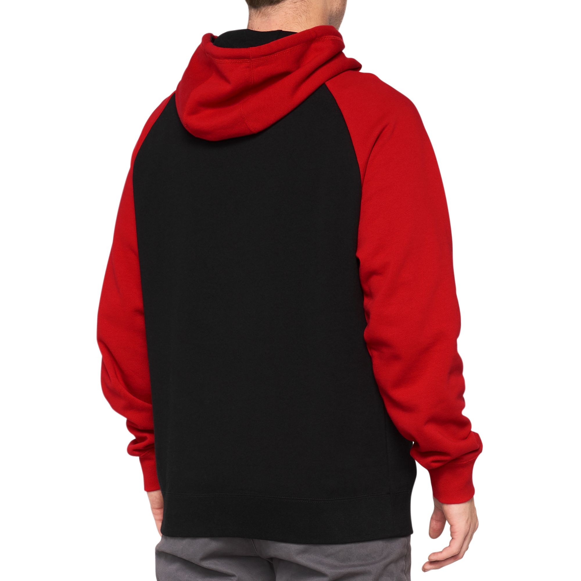 100% Barrage Hooded Pullover Sweatshirt Chili Pepper / Black FREE 1 YEAR Returns, FREE UK Delivery | ThrottleChimp