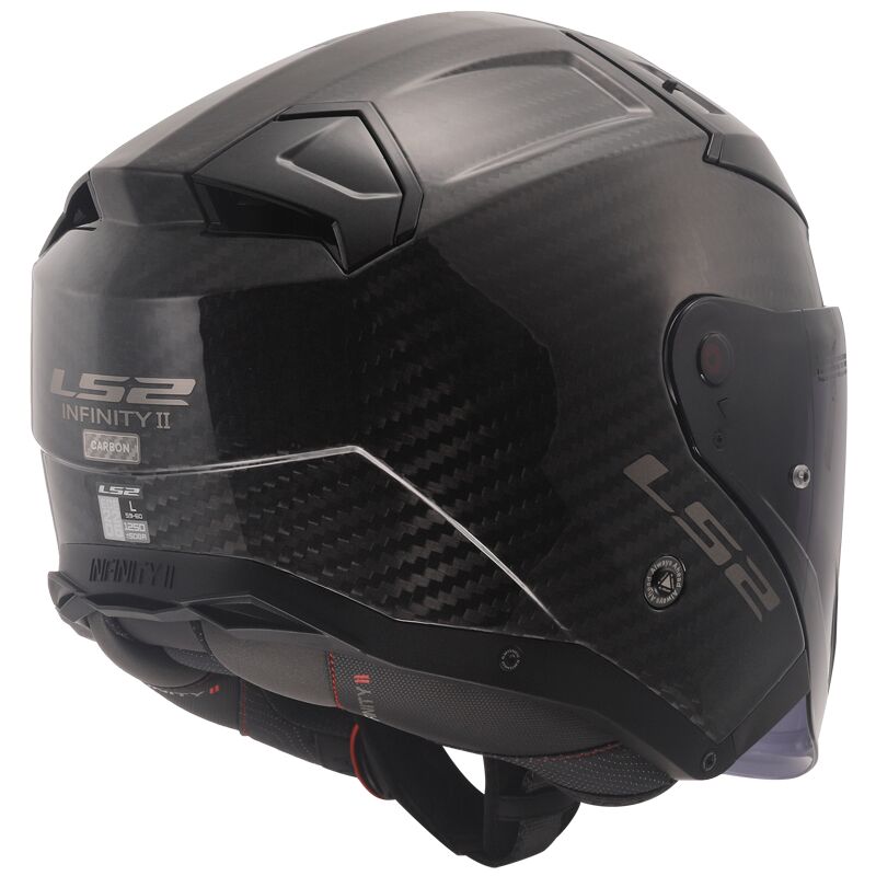 LS2 OF603 Infinity 2 Carbon ECE 22.06 Open Face Helmet Gloss Carbon